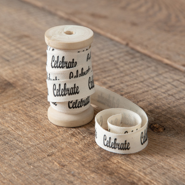 Celebrate Ribbon On Wooden Spool 780307 By CTW Home