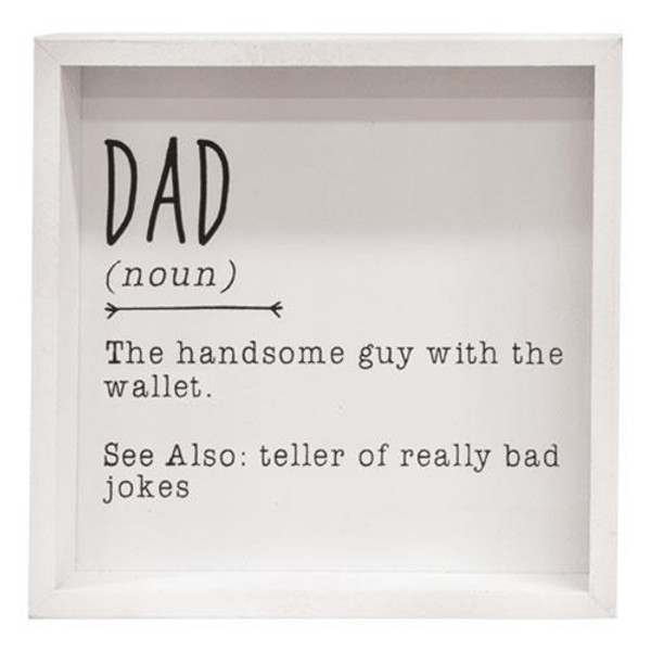 Dad Definition Framed Box Sign G35749 By CWI Gifts