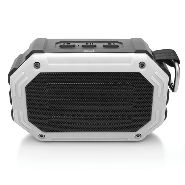 Petra Aktiv Sounds Cbt30 5-Watt Waterproof Bluetooth(R) Rechargeable Mini Speaker With Carabiner Clip (Gray) ELBCBT30GY