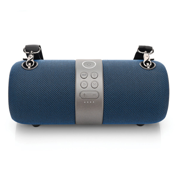 Petra Cbt60 14-Watt Waterproof True Wireless Stereo Bluetooth(R) Rechargeable Speaker With Power Bank And Shoulder Strap (Blue) ELBCBT60BL