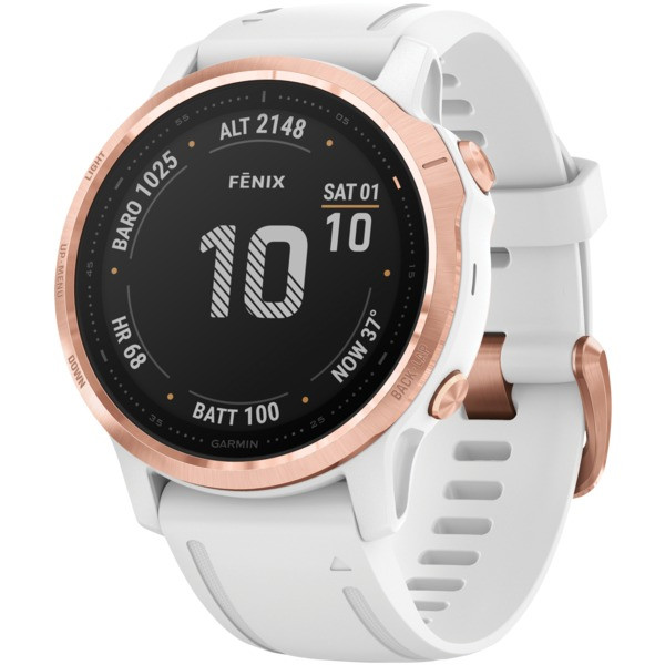 Petra Fenix(R) 6S Multisport Gps Watch (Pro Edition, Rose Gold-Tone With White Band) GRM0215910