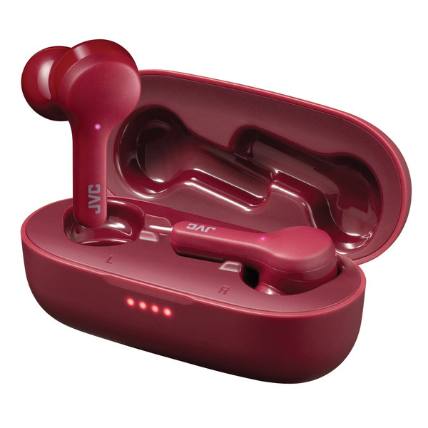 Petra Ha-A8T In-Ear True Wireless Stereo Bluetooth(R) Earbuds With Microphone And Charging Case (Red) JVCHAA8TR