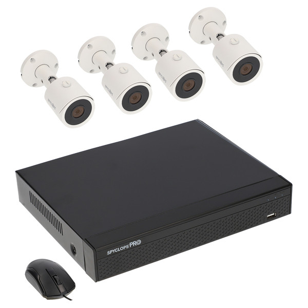 Petra 5.0-Megapixel Xvr Kit With 1 Tb Xvr And Mini Bullet Cameras (4 Channels, 4 Cameras) SPYPXVR4KIT5