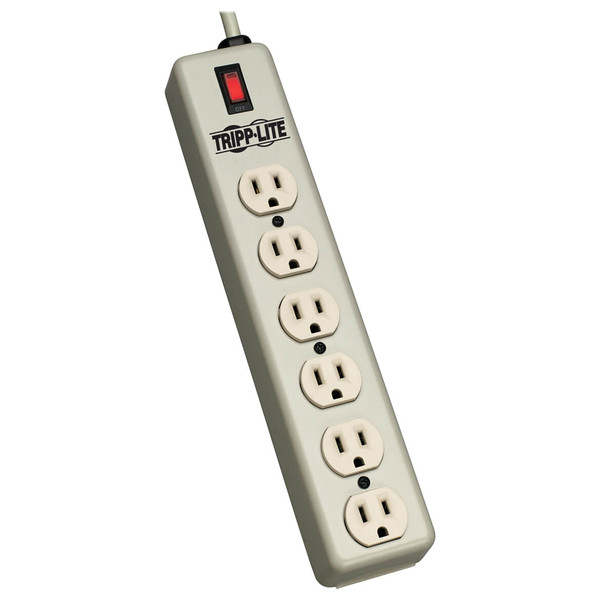 Petra 6-Outlet Industrial Surge Protector (15-Foot Cord Length) TRP6SPDX-15