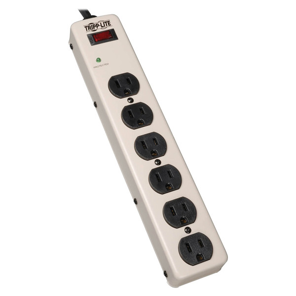 Petra 6-Outlet Industrial Surge Protector, 6-Foot Cord Length TRPPM6NS