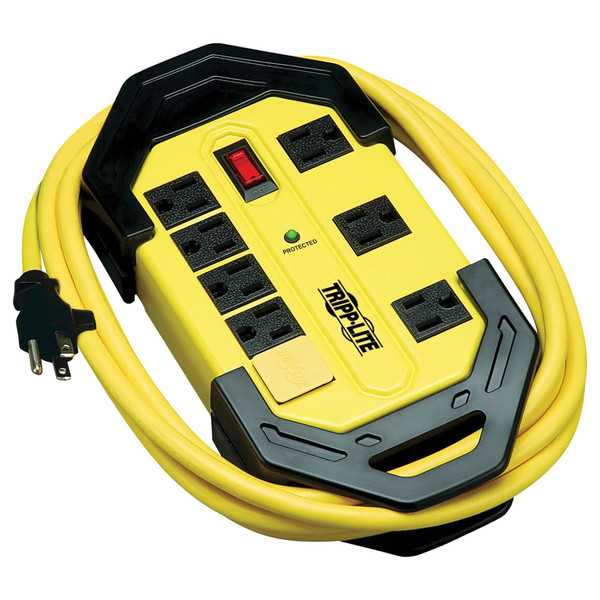 Petra Protect It!(R) 8-Outlet Industrial Safety Surge Protector With Cord Wrap And Hang Holes TRPTLM812SA