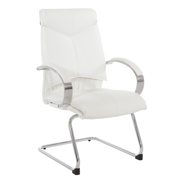 Deluxe High Back Chair - White 7255-R101 By Office Star