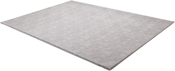 2' X 10' Gray Distressed Diamonds Runner Rug 393532 By Homeroots