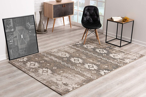 3' X 12' Beige Boho Chic Runner Rug 394137 By Homeroots