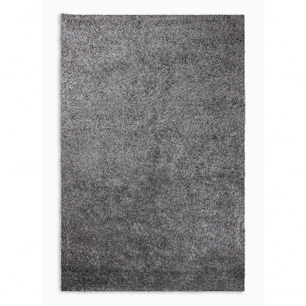 5' X 7' Silver Textured Modern Area Rug 396955 By Homeroots
