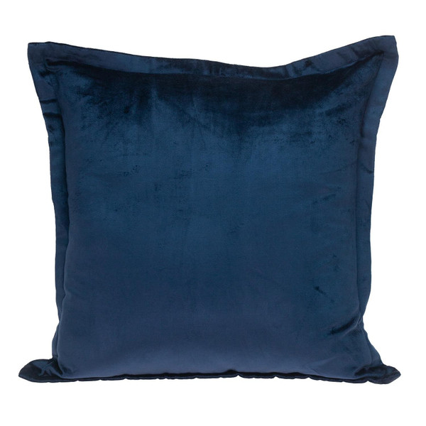 Premier 20" Soft Touch Navy Blue Solid Color Accent Pillow 402755 By Homeroots