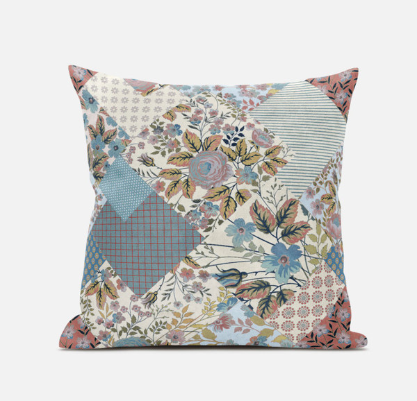 Gold Pink Floral Zippered Suede Throw Pillow 413440 By Homeroots