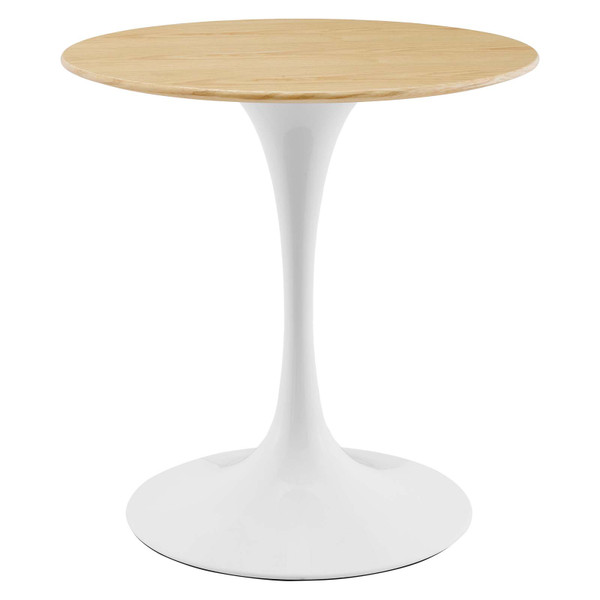 Modway Lippa 28" Dining Table - White Natural EEI-5156-WHI-NAT