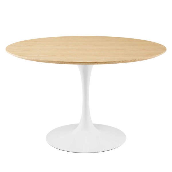 Modway Lippa 47" Dining Table - White Natural EEI-5174-WHI-NAT