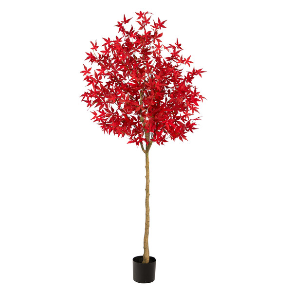 6' Autumn Maple Artificial Fall Tree T2770 By Nearly Natural