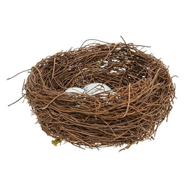 Vine Robin'S Nest W/Blue Eggs F18150 By CWI Gifts