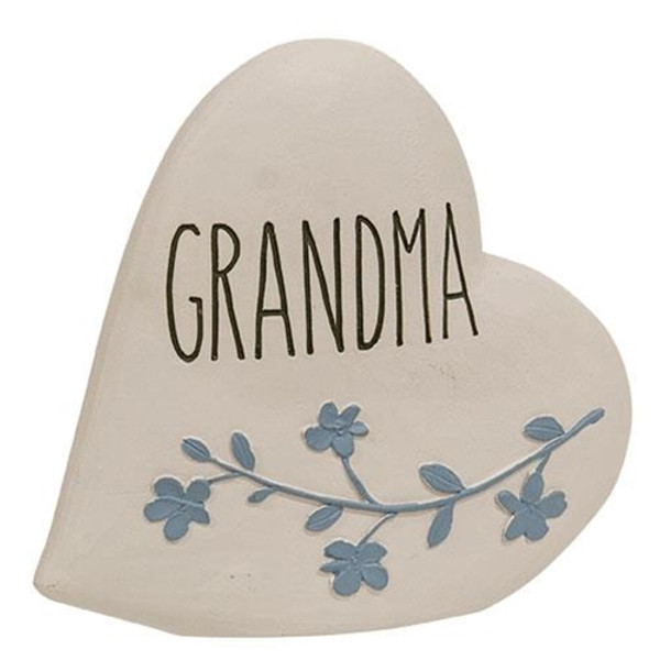 *Grandma Resin Heart Plaque G13361 By CWI Gifts