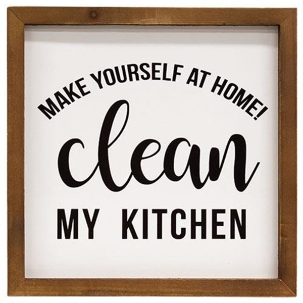 *Clean My Kitchen Sign G21NK022 By CWI Gifts
