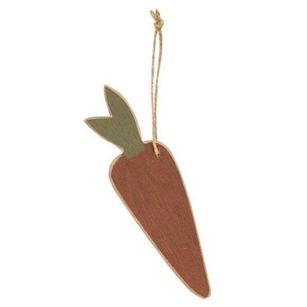 Wooden Carrot Ornament G35944 By CWI Gifts
