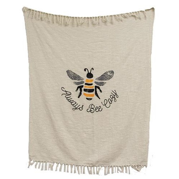 Always Bee Cozy Sunflower Throw Blanket G54165 By CWI Gifts