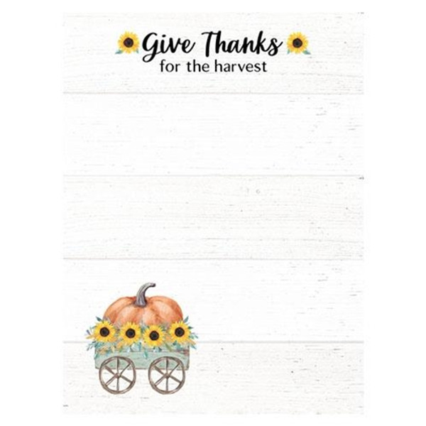 Give Thanks For The Harvest Notepad G55021 By CWI Gifts