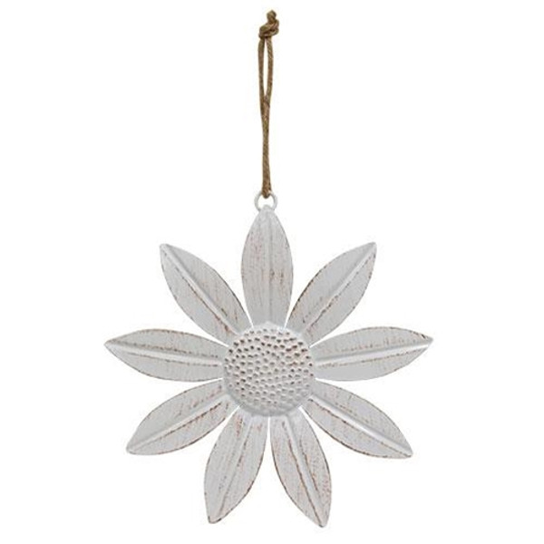 Shabby Chic Metal Hanging Daisy 9" GM29135 By CWI Gifts