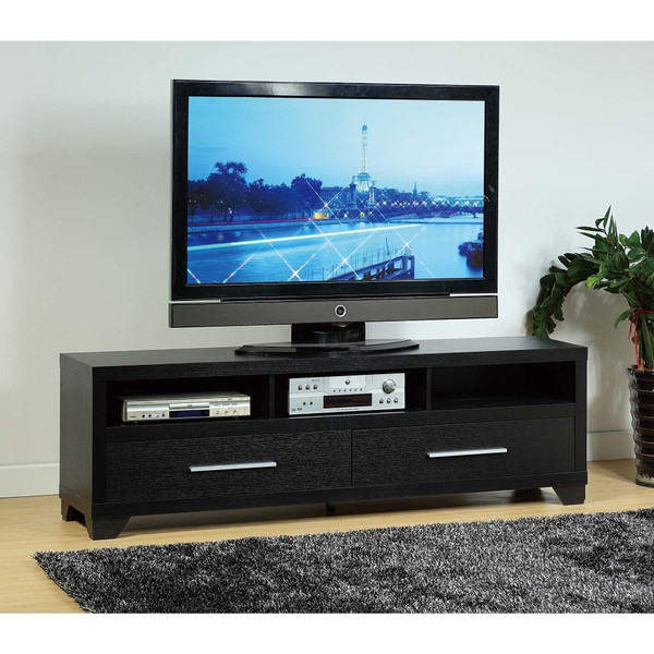 Sleek Black Tv Console Cabinet 401242 By Homeroots