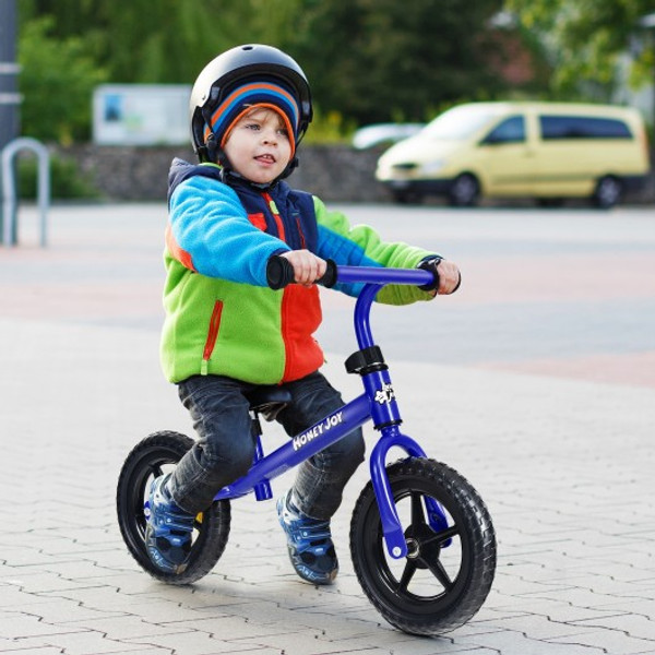 TQ10056NY Kids No Pedal Balance Bike With Adjustable Handlebar And Seat-Blue