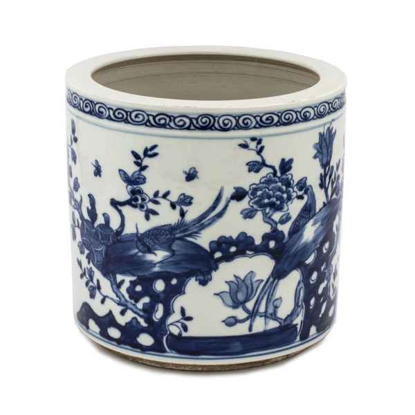 Blue And White Spring Blosoom Cache Pot 1605J