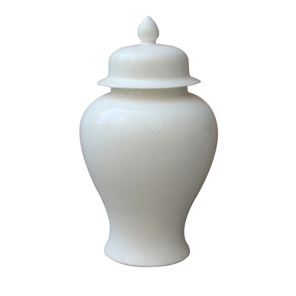 Temple Jar Ivory White - Small 1810G