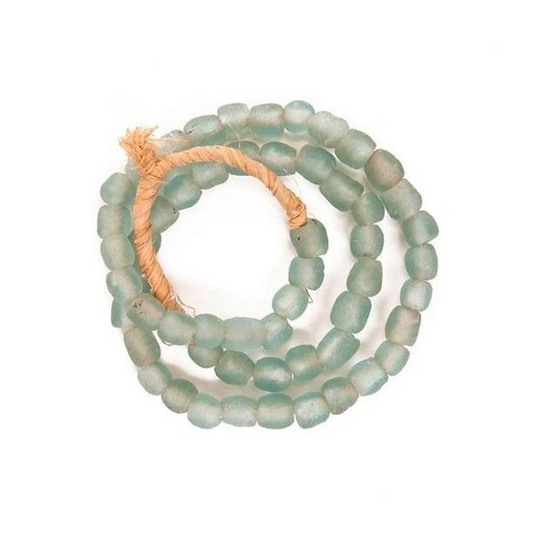 Vintage Mini Sea Glass Beads 0.5 Dia - Aqua Green 2506XS-AQ