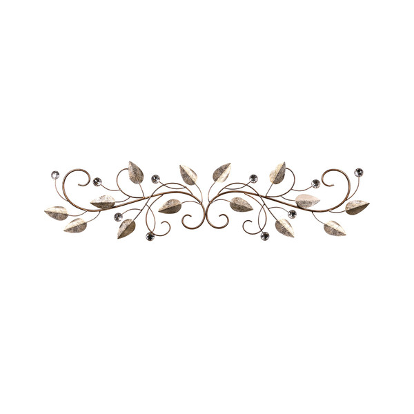 Sparkle Gold Metal Leaves And Bling Over The Door Decor 396762 By Homeroots