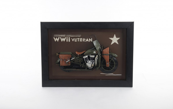 Wwii Harley Motorcycle Wall Sculpture 401124 By Homeroots