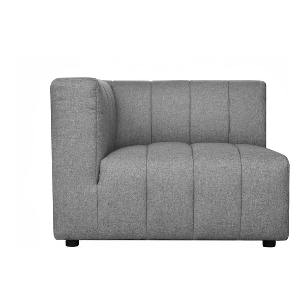 Moes Home Lyric Arm Chair Left Grey MT-1022-15