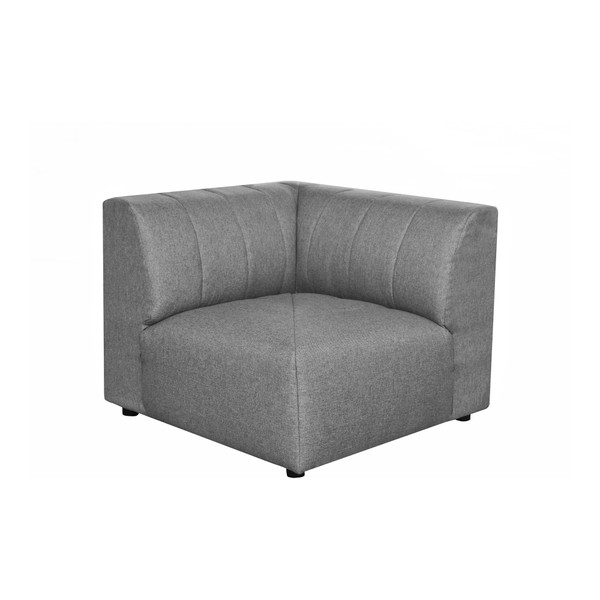 Moes Home Lyric Corner Chair Grey MT-1025-15