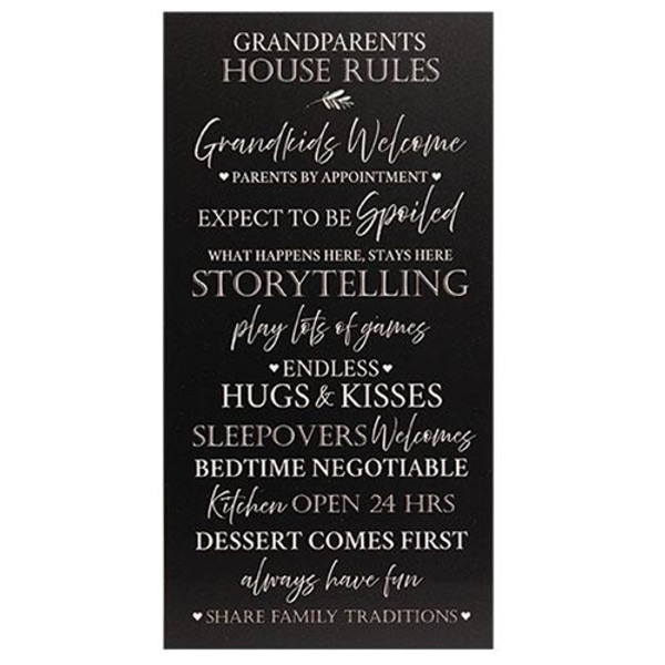 Grandparents House Sign 8.5" X 16" G18717 By CWI Gifts