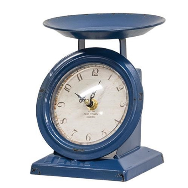 Vintage Navy Old Town Scale Clock G75028 By CWI Gifts