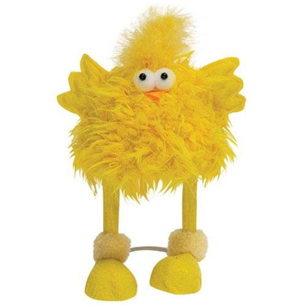 CWI Gifts GZOE4007 Fuzzy Yellow Chicken Wobble