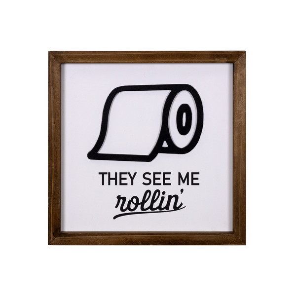 They See Me Rollin' Framed Wall Art 396747 By Homeroots