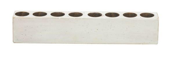 Distressed White 8 Hole Sugar Mold Candle Holder 416250 By Homeroots