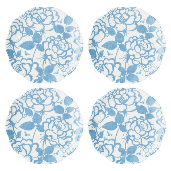 Butterfly Meadow Cottage Dinnerware Accent Plate (Set Of 4) Cornflower 894275 By Lenox