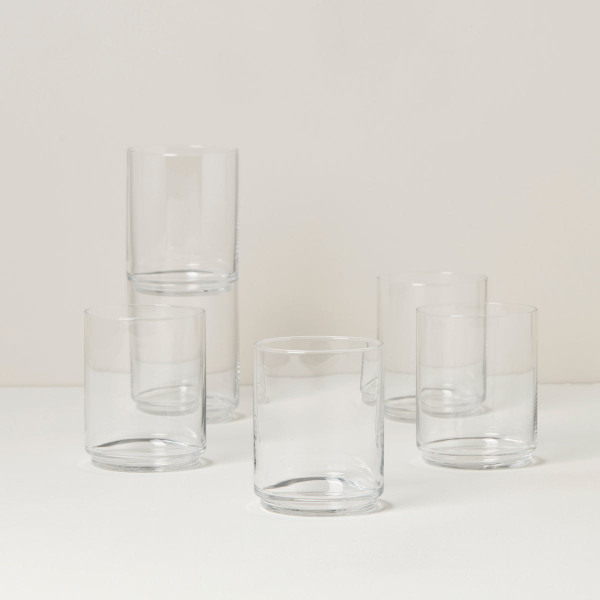 Tuscany Classics Stackable Glass Tall (Set Of 6) 893860 By Lenox