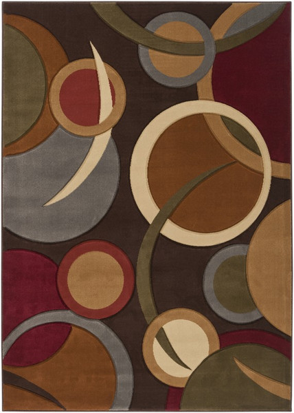 Surya Majestic Machine Made Brown Rug MAJ-1019 - 5'3" x 7'3"