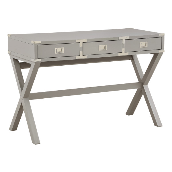 Wellington 46" Desk with Power - Grey WELP4630-GRY By Office Star