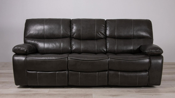 Tq Grey Reclining Sofa U0040-TQ GREY/BLK WELT-RS By Global Furniture