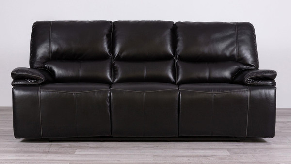 Blanche Black Power Reclining Sofa U8078N-BLANCHE BLK/LIGHT GRY WELT-PRS By Global Furniture
