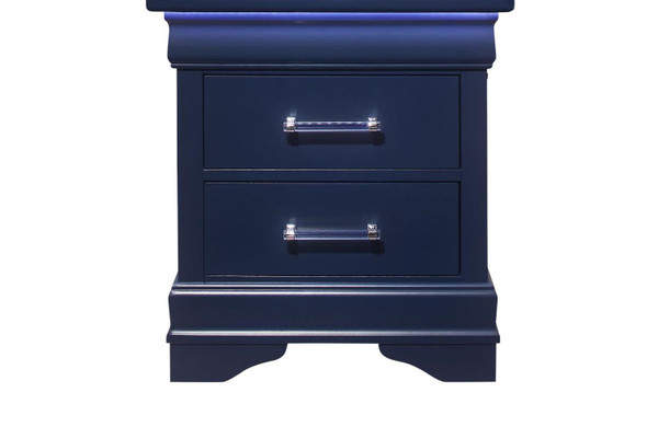 Charlie Blue Nightstand CHARLIE-BLUE-NS W/LED By Global Furniture