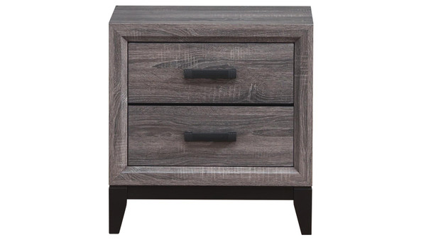 Kate Foil Grey Nightstand KATE-FOIL GREY-NS By Global Furniture