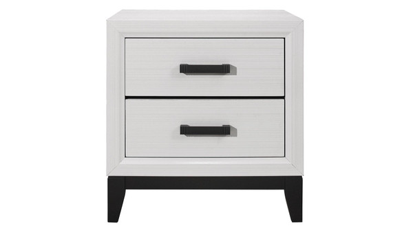 Kate White Nightstand KATE-WHITE-NS By Global Furniture