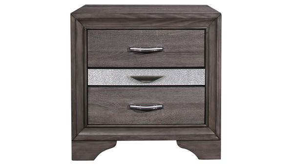 Seville Grey Nightstand SEVILLE-MALAMINE GREY-NS By Global Furniture